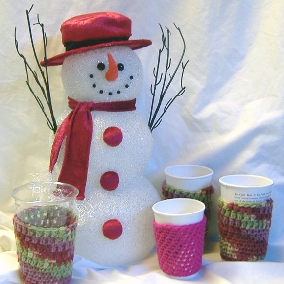 Cat Button Coffee Cup Cozy For Grande Hot Cold Cover Sleeve Fits Starbucks Peets - Picture 5 of 5